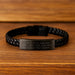 Civil Engineer Mom Gifts - Interlaced Leather Bracelet for Men - Engraved Stainless Steel - Customizable Graduation Unique Gifts from Mom to Civil Engineer Son - Image 2