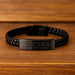 Cool Concierge Mom Gifts for Men and Women - Interlaced Leather Bracelet for Graduation Unique, Funny Quote 'I Am A Concierge Mom. Just Like A Normal Mom Except Much Cooler.' - Image 2