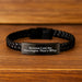 Funny Oncologist Gifts from Friends to Oncologist Men - Interlaced Leather Bracelet for Graduation Unique Gifts - Image 2