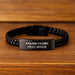Funny Police Officer Gifts, Interlaced Leather Bracelet for Men, Graduation Unique Gifts from Friends, 'Amazing F--king Police Officer' Engraved - Image 2