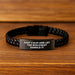 Funny Biologist Gifts for Men - Keep Calm Let Biologist Handle It Interlaced Leather Bracelet for Graduate Biologist - Image 2