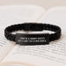 Funny Sheriff Deputy Gifts for Men - Interlaced Leather Bracelet with 'I May Be A Sheriff Deputy, But I Can't Fix Stupid People.' Quote, Perfect for Christmas Unique Gifts from Friends to Family - Image 3