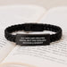 Funny Sheriff Gifts for Men, Interlaced Leather Bracelet with 'All Men Are Created Equal But The Coolest Become A Sheriff' Quote, Christmas Unique Presents from Friends to Family - Image 3
