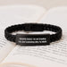 Funny Security Guard Gifts from Men for Security Guard, Interlaced Leather Bracelet with Engraved Stainless Steel, Security Guard Humor, Christmas Unique Gifts for Security Guard - Image 3
