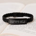 Funny Backpacking Quote Interlaced Leather Bracelet Gifts from Men for Fathers Day - A Calling to Adventure - Image 3