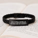 Funny Fitness Trainer Quote Interlaced Leather Bracelet - Gifts from Men to Fitness Trainers, Unique Mother's Day Unique Gifts for Fitness Trainers - Sarcasm Level Depends - Image 3