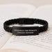 Funny Advisor Gifts from Friends for Men, Interlaced Leather Bracelet, 'Officially The World's Coolest Advisor' Quote on Father's Day Unique Accessories - Image 3