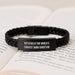 Funny Band Director Gifts from Men - Officially The World's Coolest Band Director Interlaced Leather Bracelet, Father's Day Unique - Image 3