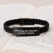 Funny Trainer Gifts for Him, Interlaced Leather Bracelet with Quote 'Officially The World's Coolest Trainer', Valentine's Unique Gifts from Sweetheart - Image 3