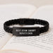 Funny Sheriff Deputy Gifts from Men to Sheriff Deputy Friends - Best Effin' Sheriff Deputy Ever Interlaced Leather Bracelet, Christmas Unique Gifts for Sheriff Deputy - Image 3