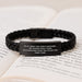 Funny Watchmaker Gifts from Family, Men's Unique Interlaced Leather Bracelet for Watchmaker Friends Graduation Unique Gifts, Funny Watchmaker Quote - Image 3