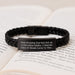 Funny Hula Hooping Gifts for Men from Friends - Interlaced Leather Bracelet for Teenage Boys Grads - Image 3