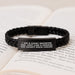 Funny Court Reporter Dad Gifts, Interlaced Leather Bracelet for Court Reporter Men, Court Reporter Dad Graduation Unique Gifts from Family to Court Reporter Men - Image 3