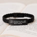 Funny Reporter Gifts for Dad, Interlaced Leather Bracelet for Men, 'I Am A Reporter Dad' Engraved Graduation Unique Gifts from Dad to Son - Image 3
