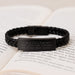 Civil Engineer Mom Gifts - Interlaced Leather Bracelet for Men - Engraved Stainless Steel - Customizable Graduation Unique Gifts from Mom to Civil Engineer Son - Image 3