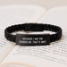 Counselor Gifts for Men, Funny Interlaced Leather Bracelet, Gifts from Family to Counselor, Because I Am The Counselor. That's Why. - Image 3