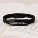 Funny Oncologist Gifts from Friends to Oncologist Men - Interlaced Leather Bracelet for Graduation Unique Gifts - Image 3