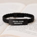 Underwriter Inspirational Gifts from Friends to Men, Funny Quote Interlaced Leather Bracelet for Graduation Unique Gifts with Stainless Steel and PU Leather - Image 3