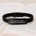 Sexy Agent Gifts for Him Graduation Unique Gifts, Agent Leather Bracelet, Funny Quote 'I'm That Sexy Agent Everybody's Talking About. - Image 3