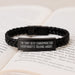 Funny Chiropractor Gifts from Friends to Chiropractor - 'I'm That Sexy Chiropractor Everybody's Talking About.' Interlaced Leather Bracelet for Men or Women - Graduation Unique Gifts - Image 3