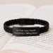Sexy Sheriff Interlaced Leather Bracelet, Funny Sheriff Gifts for Men, Graduation Unique Presents from Friends to Sheriff - Image 3