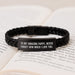 Gifts from Family for My Amazing Pappy, Interlaced Leather Bracelet, Funny Quote, Graduation Unique Gifts - Image 3