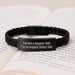 English Setter Dad's Funny Graduation Gift Idea - Interlaced Leather Bracelet for Men Gifts from Dad to English Setter Dog Lover - Image 3