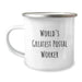 Funny World's Greatest Postal Worker Gifts for Postal Worker Camping Mug, Unique Christmas Unique Gifts from Friends to Family - Image 1