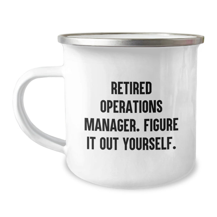 Funny Operations Manager Camping Mug Gifts from Friends Christmas Unique Ideas for Operations Manager - Image 1