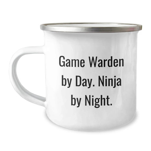 Game Warden Ninja Gifts from Family - Birthday Unique Mugs for Men - 'Game Warden By Day. Ninja By Night.' - Image 1
