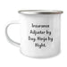 Funny Insurance Adjuster Gifts for Men - Insurance Adjuster By Day. Ninja By Night. - Christmas Unique Mugs for Camping Enthusiasts - Image 1