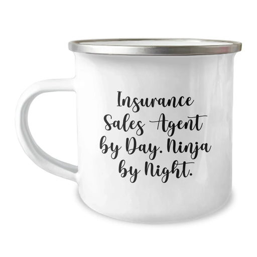 Funny Insurance Sales Agent Gifts for Men, Christmas Unique Mugs, Camping Mug Quote - Image 1
