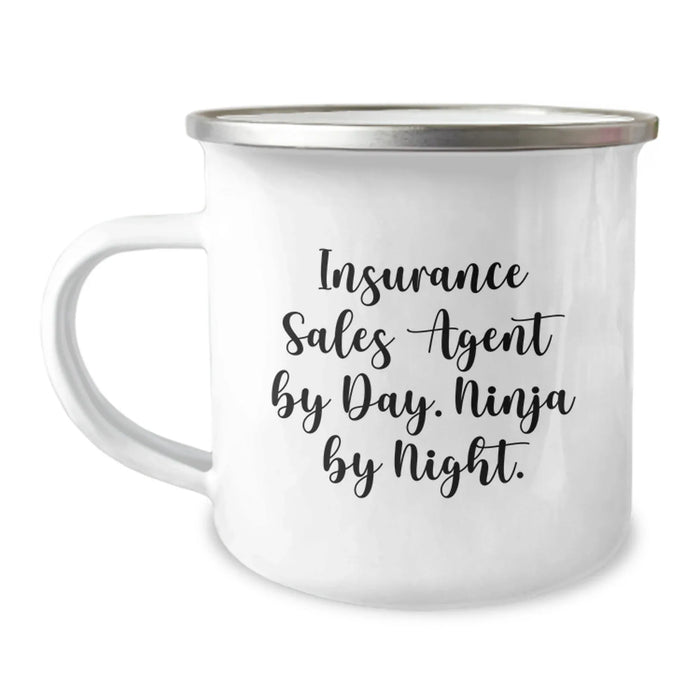 Funny Insurance Sales Agent Gifts for Men, Christmas Unique Mugs, Camping Mug Quote - Image 1