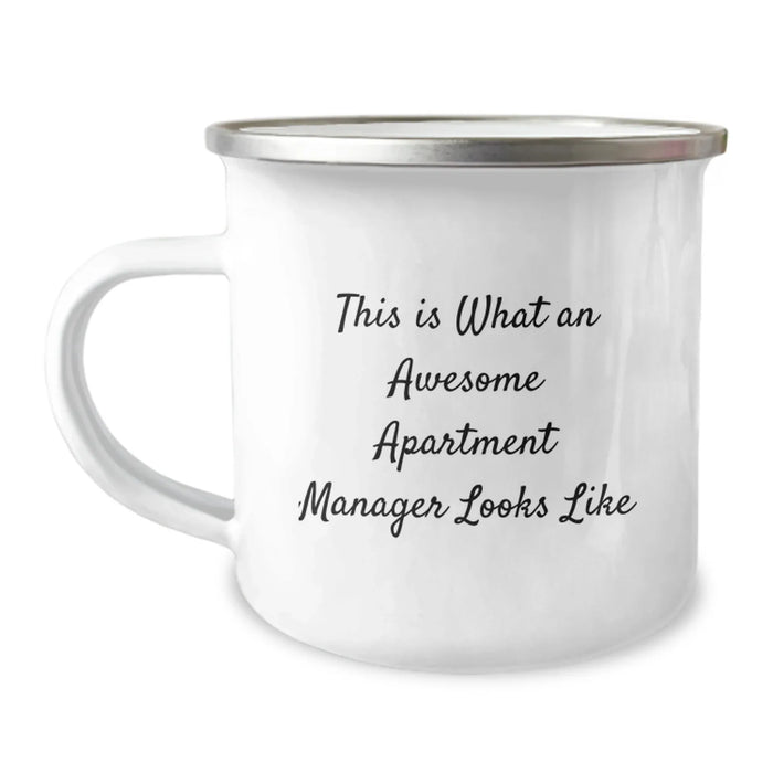 Funny Camping Mug Gifts for Apartment Manager, This Is What An Awesome Apartment Manager Looks Like, Birthday Unique Gifts from Friends - Image 1