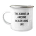 Funny Dealer Gifts from Men, Camping Mug for Birthday Unique Gifts, Inspirational Dealer Looks Like - Image 1