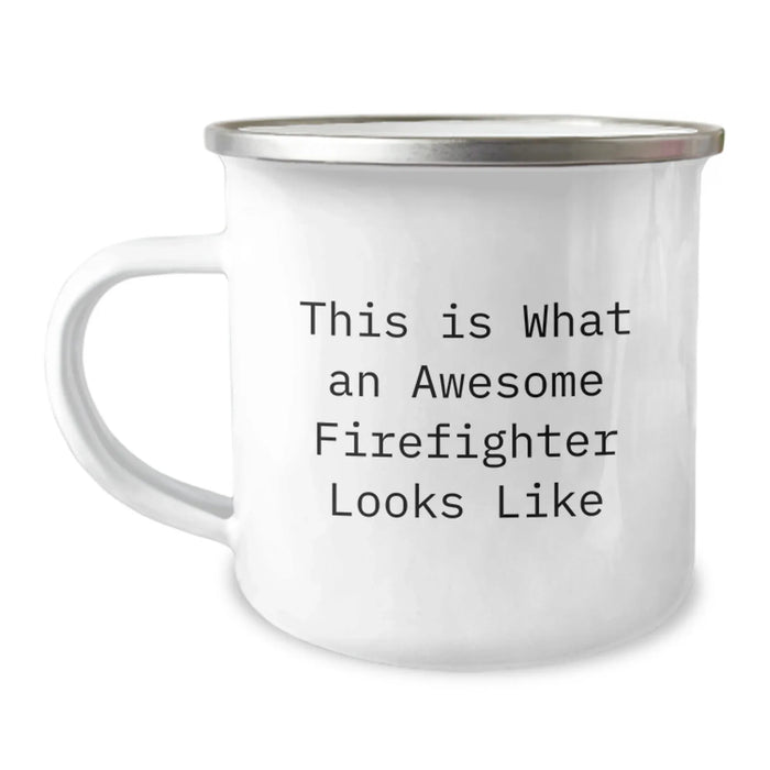 Funny Gifts from Family to Awesome Firefighter Men Birthday Unique Gifts, Funny Firefighter Camping Mug for Firefighter Birthday, Unique Birthday Unique Gifts for Firefighter Friends and Family - Image 1