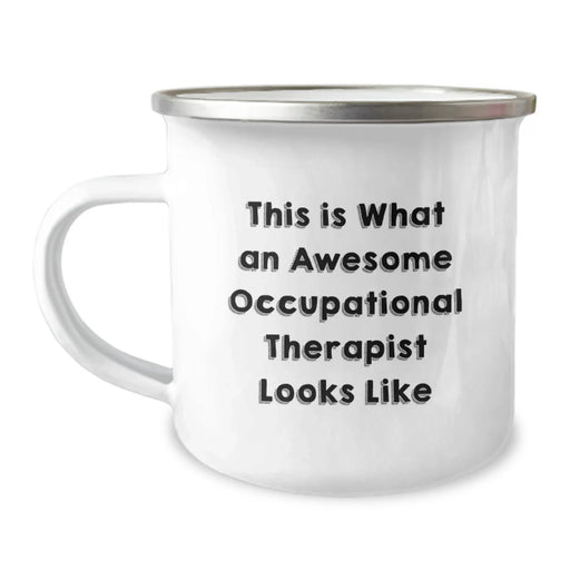 Funny Occupational Therapist Gifts from Men to Occupational Therapist Friends - Christmas Unique Camping Mugs This Is What An Awesome Occupational Therapist Looks Like - Image 1