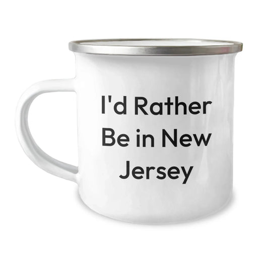 Funny New Jersey Camping Mug Gifts from Friends for New Jersey Lovers 'I'd Rather Be In New Jersey',
    Perfect Christmas Unique Gifts for Men Women in New Jersey - Image 1