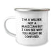 Funny Welder Gifts for Birthday, Unique Gifts from Friends to Men, 'I'm A Welder. Not A Magician But I Can See Why You Might Be Confused.' Camping Mug - Image 1