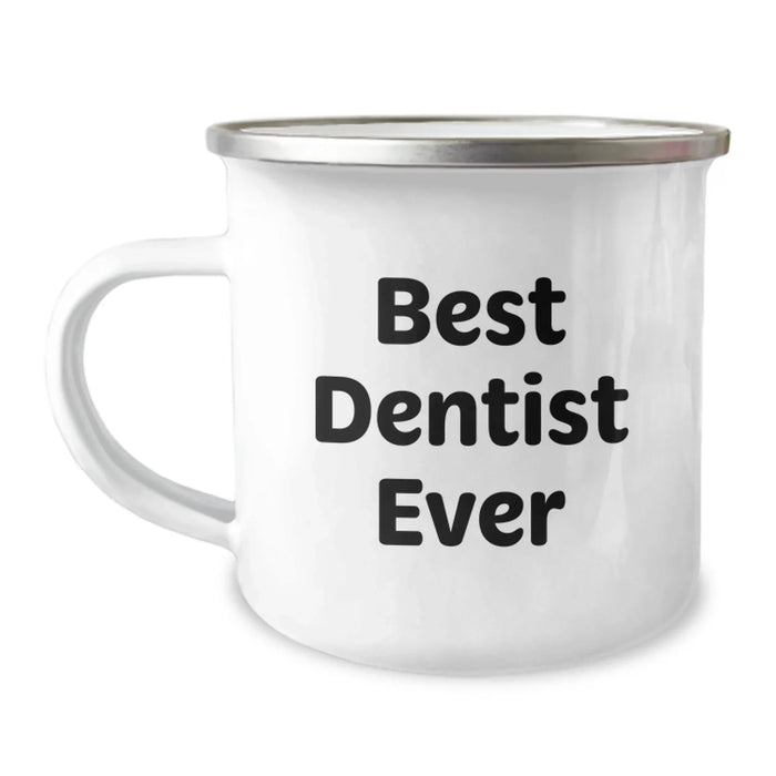 Funny Best Dentist Ever Camping Mug Gifts for Friends from Men - Image 1