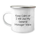 General Manager Gifts Funny Keep Calm or I'll Use My Voice Men Gifts from Friends to General Manager - Image 1