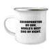 Funny Chiropractor Gifts from Men for Christmas Unique Ideas Camping Mug - 'Chiropractor By Day, World's Best Dad By Night.' - Image 1