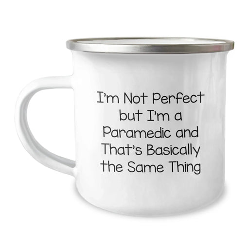 Funny Rescue Worker Gifts for Men - 'I'm Not Perfect But...' Sarcasm Mug, Camping Mug for Rescue Worker Birthday Unique Gifts from Friends - Image 1