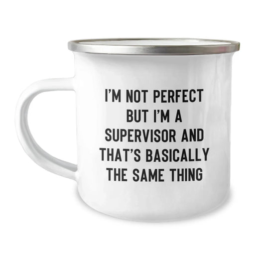 Funny Supervisor Gifts Ideas Unique Camping Mug for Birthday Friends from Family - Image 1