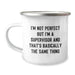 Funny Supervisor Gifts Ideas Unique Camping Mug for Birthday Friends from Family - Image 1