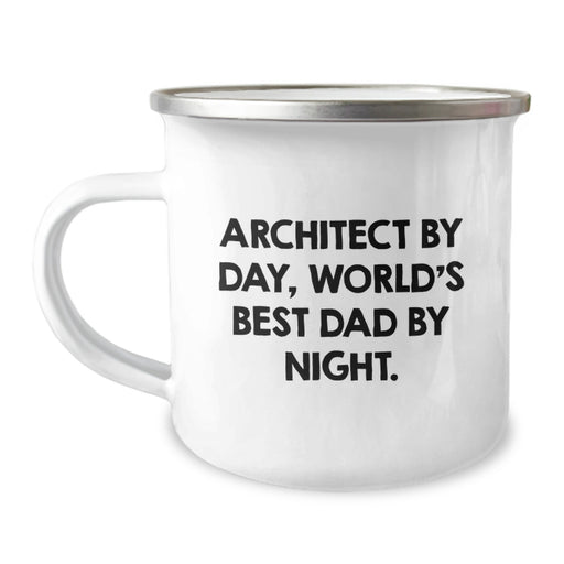 Architect Gifts, Funny Quote Dad Mug, Camping Mug for Birthday, Gifts from Men, Gifts for Architect, World's Best Dad - Image 1