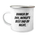 Funny Banker Gifts, World's Best Dad Camping Mug, Birthday Unique Gifts from Family to Banker, Best Dad Ever - Image 1
