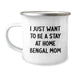 Funny Bengal Cat Gifts for Mom Birthday Unique Gifts from Family Friends, I Just Want To Be A Stay At Home Bengal Mom, Bengal Cat Camping Mug - Image 1