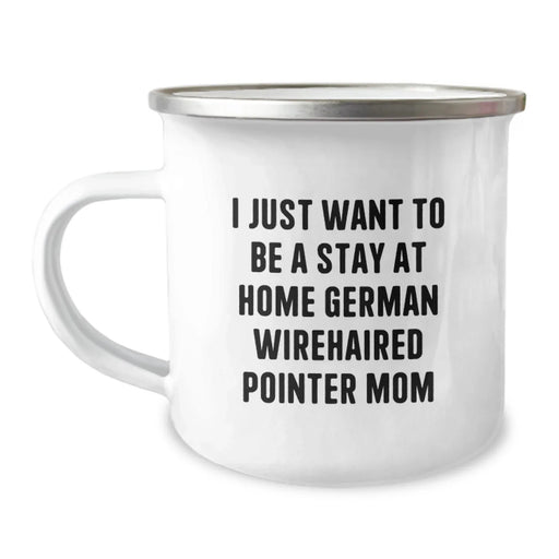 German Wirehaired Pointer Dog Mom Funny Camping Mug Gifts from Mom for German Wirehaired Pointer Dog Lovers at Christmas - Image 1