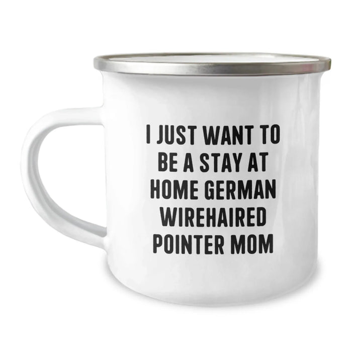 German Wirehaired Pointer Dog Mom Funny Camping Mug Gifts from Mom for German Wirehaired Pointer Dog Lovers at Christmas - Image 1